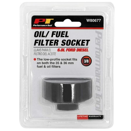 Performance Tool W80677 6.0 Liter Ford Diesel Oil & Fuel Filter Socket (36mm fuel and oil filters) , Black price history and forecast - Performance Tool W80677
