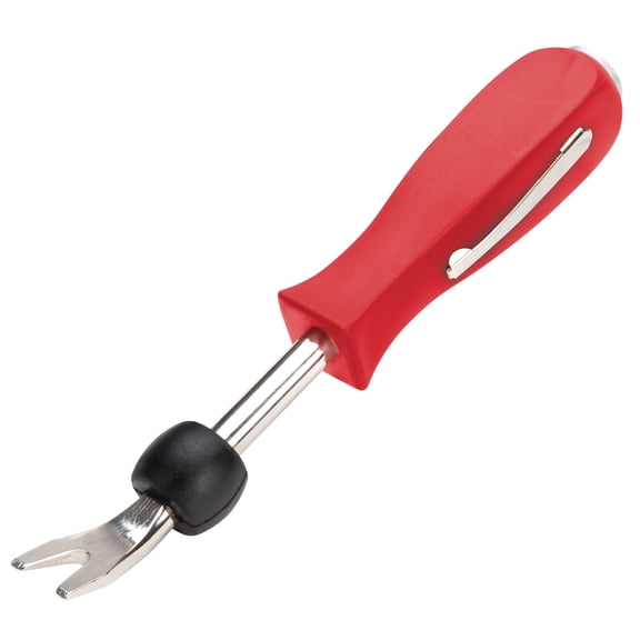 Performance Tool W80748 Pocket Fastener Removal Tool, Remove Fenders, Interior Panels, Weather Stripping, Automotive Pry Tool, Red