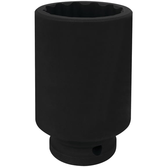 Performance Tool W83176 38mm 12pt Axle Nut CrMo Socket: 1/2-in Drive, Premium Drop-Forged Chrome Molybdenum, Black Phosphate Finish, Deep Socket, Fits 6- and 12-Point Axle Nuts, Extra Deep