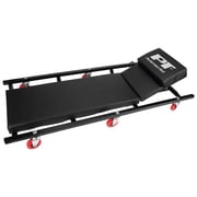 أداة الأداء W85005 40 In. 6-Caster المتداول متجر الزاحف مع مسند رأس مبطن قابل للتعديل، أسود