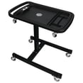 thumbnail image 1 of Performance Tool W85039 2-in-1 Adjustable Mobile Tool Table - Swivel Casters, Removable Magnetic Tool Tray, Steel, Black, 1 of 16