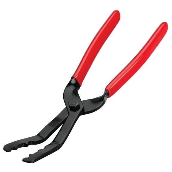 Performance Tool W86559 45 Degree Offset Trim Clip Pliers for Plastic or Metal Buckles for Car Decorative Mats, Doors, etc, to Prevent Damage to Trim and Fasteners