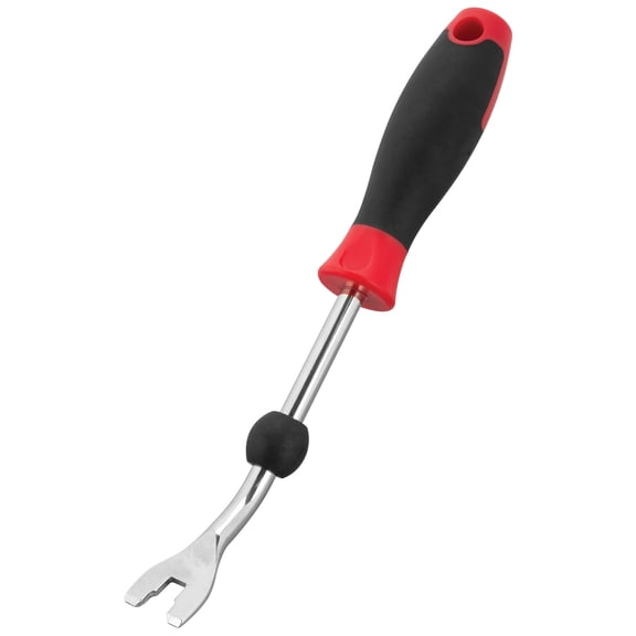 Performance Tool W86570 Plastic Fastener Removal Tool - Automotive, Fender Linings, Interior Panels, Shrouds, Pry Tool, Black/Red