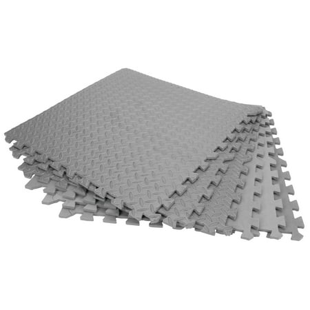 Performance Tool W88989 24-Inch X 24-Inch Protective Diamond Shape Anti-Fatigue Interlocking Floor Mat (24 Square Feet) , Grey