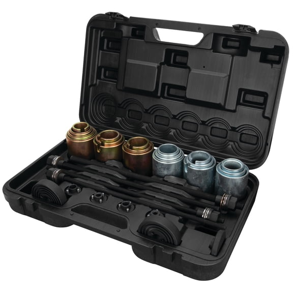 Performance Tool W89301 Bushing Installer and Removal Kit - Forcing Screws, Cups, Receivers, Shop Press Adapter, Suspension Service Kit