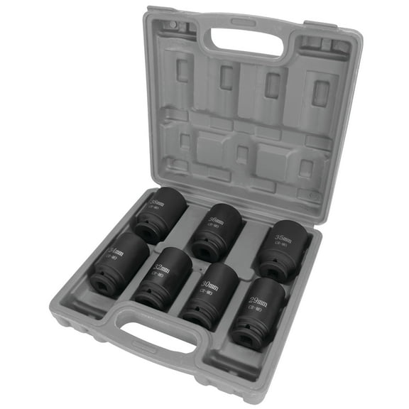 Performance Tool W89323 7 pc. 1/2" Dr. Axle Nut Socket Set