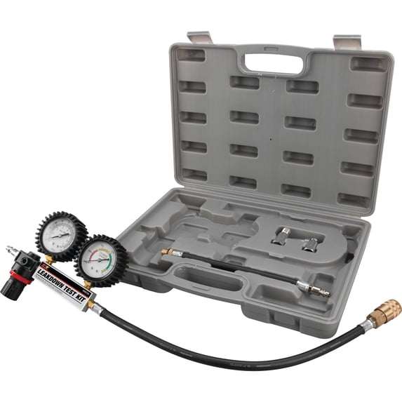 Performance Tool W89729 Leak-Down Test Kit, Storage Case, 2.5-Inch Gauges, Black