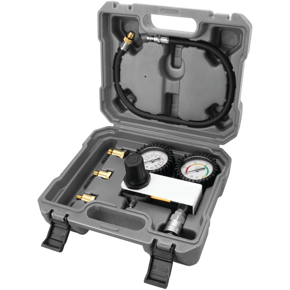 Performance Tool W89749 Cylinder Leak Down Tester Kit - Accurate Diagnosis for Engine Health, Includes Dual Gauges and Quick-Connect Fittings