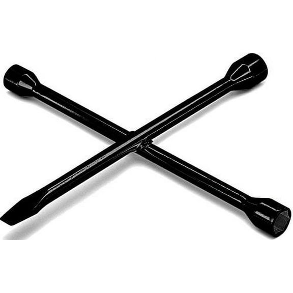 14 inch SAE/Metric Combination Lug Wrench with Spade Tip