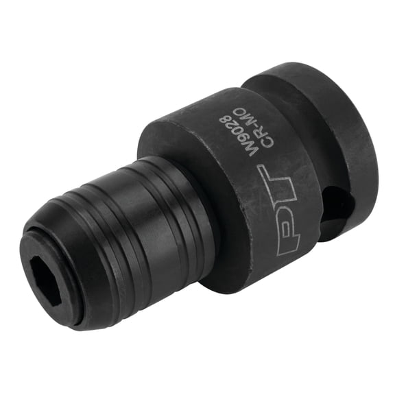 Performance Tool W9028 Hex Impact Adapter 1/2 X 1/4 IN, Converts Impact Wrench to Power Screwdriver for Tight Spaces and Precision Work