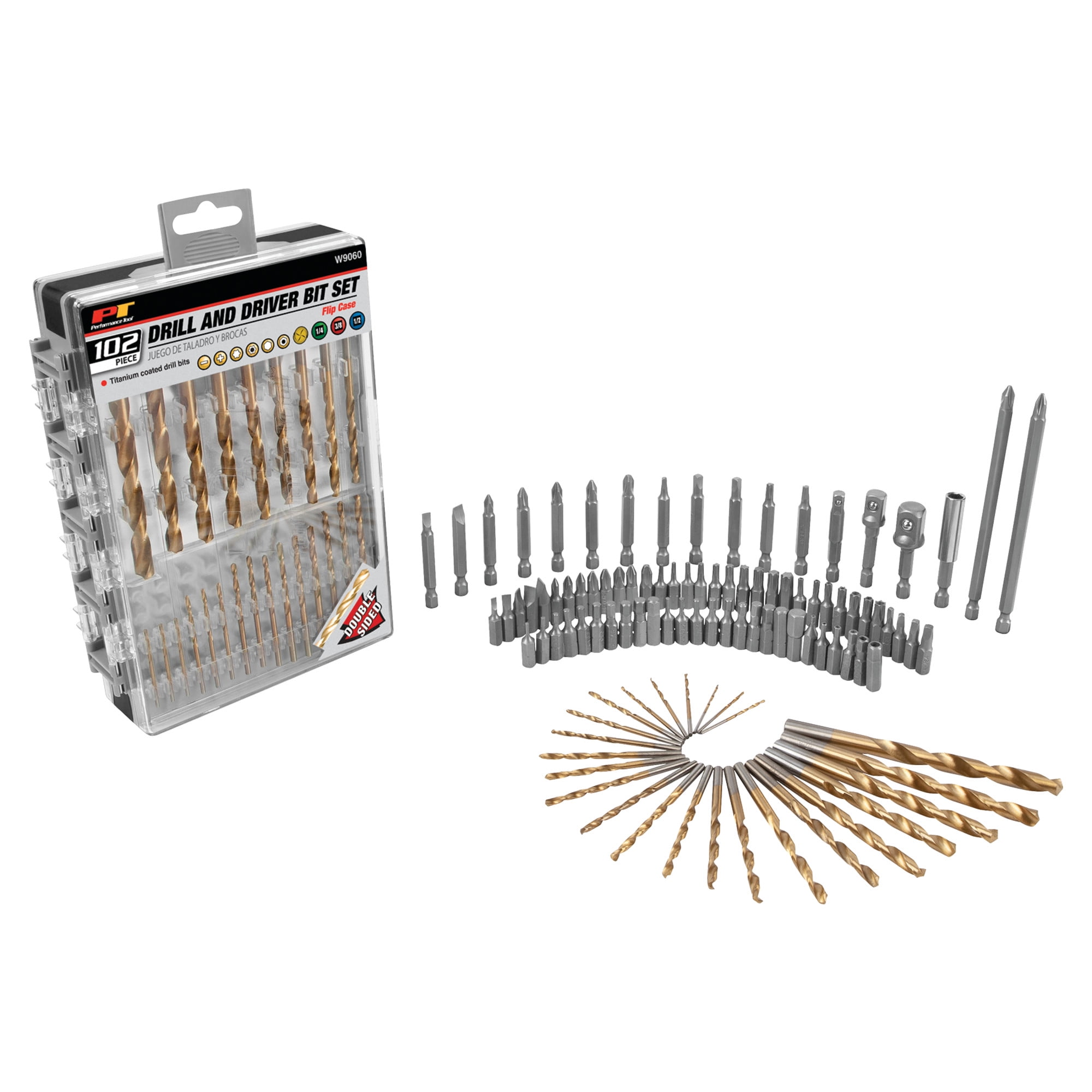 Performance Tool W9060 102pc Drill and Driver Bit Set