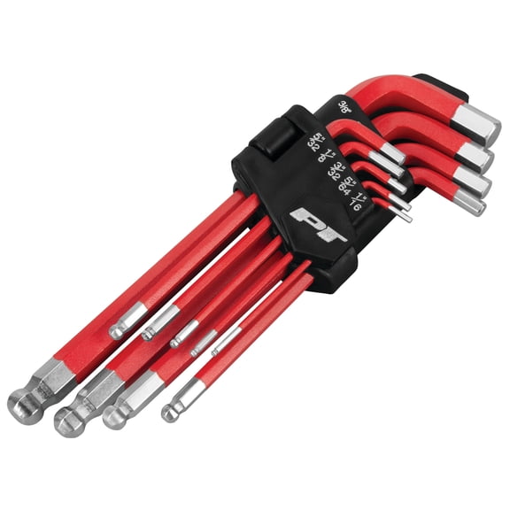 Performance Tool W9135 Long Arm Sae Hex Key Set, 9-Piece
