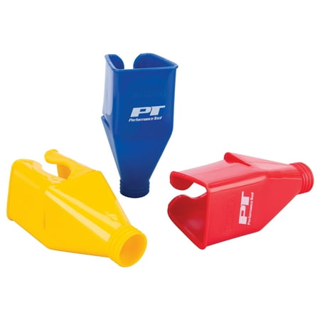 Performance Tool W9167 Funnel with Clips for Easy One-Handed Pouring - Safe for Various Liquids and Made of Durable Polypropylene