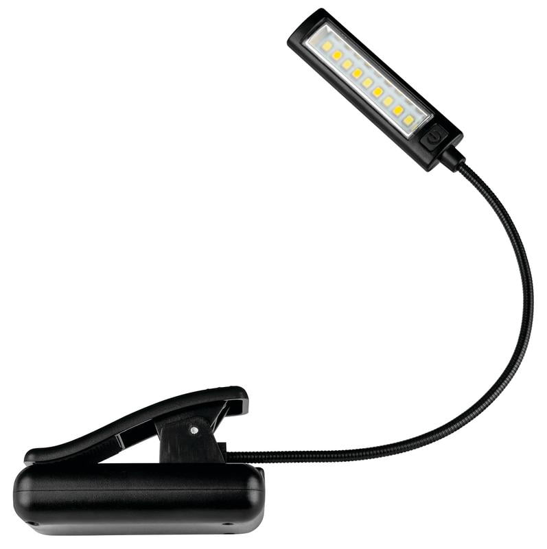 Performance Tool W9209 Rechargeable Book Light, Led Clip Flexible Light