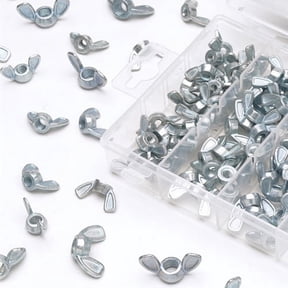 Performance Tool Wing Nut Hardware Kit, Black Hardware Nuts, 150 Pieces
