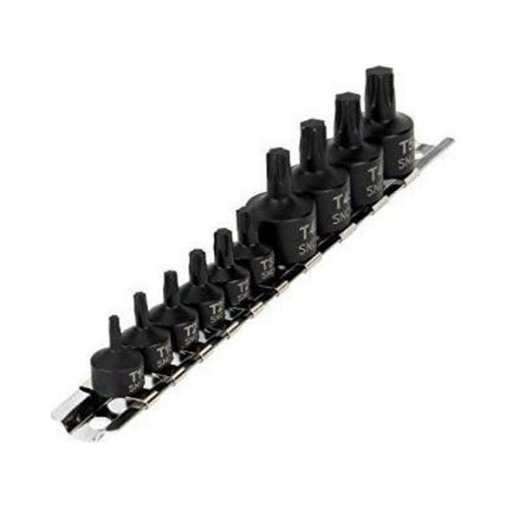Performance Tools W38961 10 Piece Impact Star Bit Socket Set