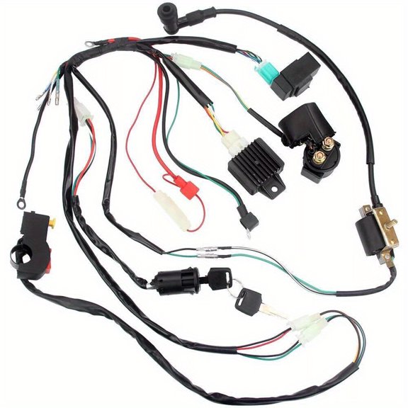 Performance Upgrade Wiring Harness for CDI Ignition Coil For 50cc 70cc 90cc