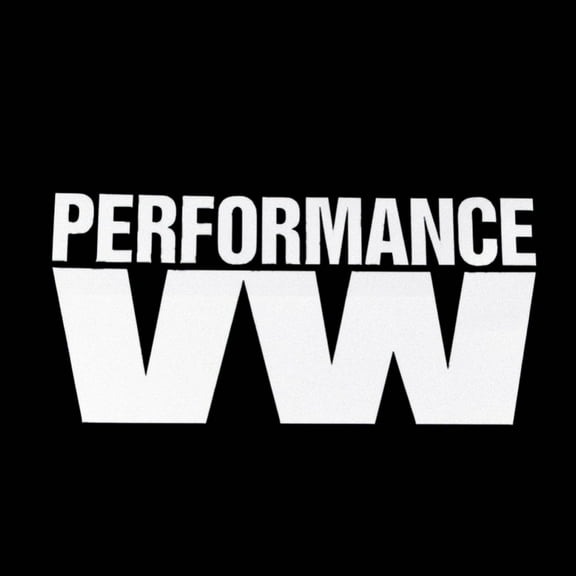 Performance VW Vinyl Decal Sticker | Cars Trucks Vans Walls Laptops Cups | White | 7.5 inches | KCD1015