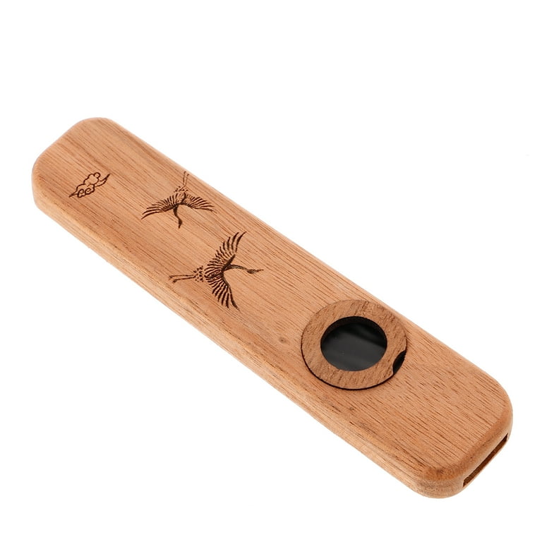 Wooden Kazoo Portable Kazoos Kazoo for Adults Kazzo Light Brown