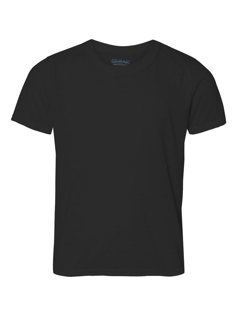 Performance Youth T-Shirt, L, Black - Walmart.com