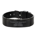 thumbnail image 1 of Performer Black Shark Mesh Bracelet - Thank You for Being the Best, Unique Gift for Birthday, Christmas, and Holidays to Inspire Confidence and Hope, Perfect for Veterans Day and Graduation, 1 of 1