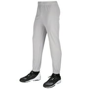 Performer Pull-Up Baseball Pants, Adult X-Large, Grey