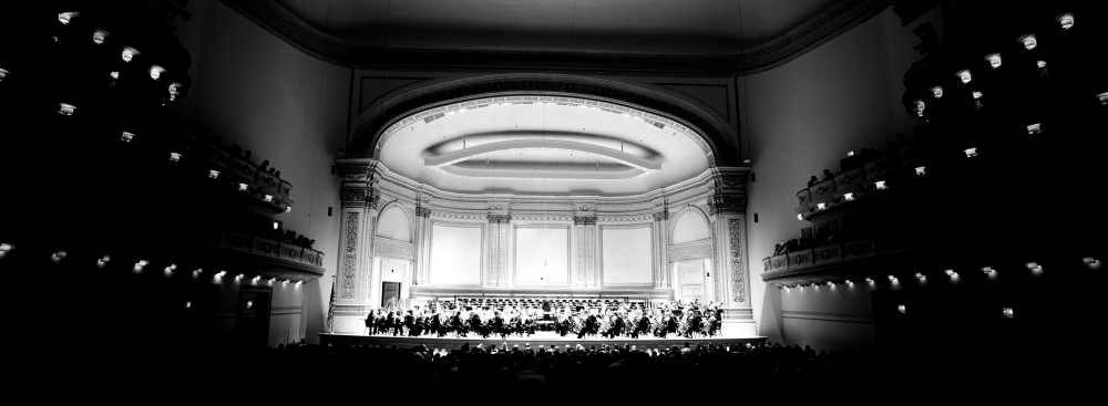 Performers on a stage Carnegie Hall New York City New York state USA Canvas Art - Panoramic Images (7 x 18)