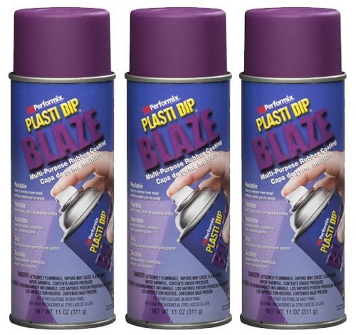 Performix Plasti Dip 11225 Blaze Purple Rubber Spray 3 PACK