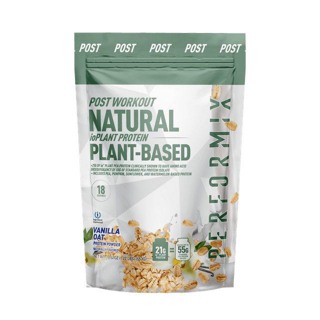 Performix ioPlant Protein, Natural Post Workout, 18 Servings, Vanilla Oat, Ingredient Optimized