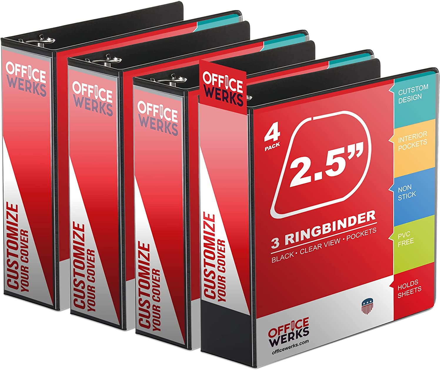 3-Ring Ordner Professional - Präsentationsmappe Mit Taschen Für DIN A4 Seiten