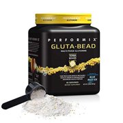 Performx | GLUTA-BEAD - Multi-Phase Glutamine Powder; Time Release Muscle Recovery; Terra Bead Technology; 45 Servings Per Bottle | Blue Razz Ice, Case of (12) Bottles