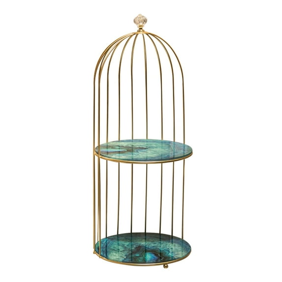 Perfume And Skincare Organizer, Dresser Cosmetic Storage Makeup Organizer, Make Up Holder Countertop for And Desktop , green stone 2 Tier, Multi