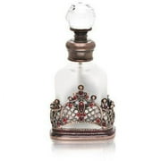 Perfume Bottle Flourishes with Red Rhinestones PB-415
