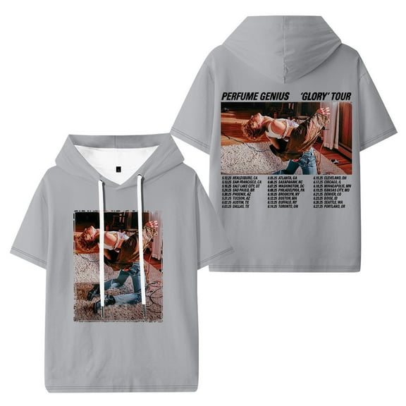 Perfume Genius Glory Tour 2025 Hooded Short Sleeve Men Women Hoody Fashion Shirt
