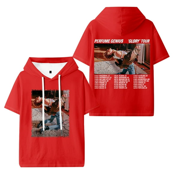 Perfume Genius Glory Tour 2025 Hooded Short Sleeve Men Women Hoody Fashion Shirt