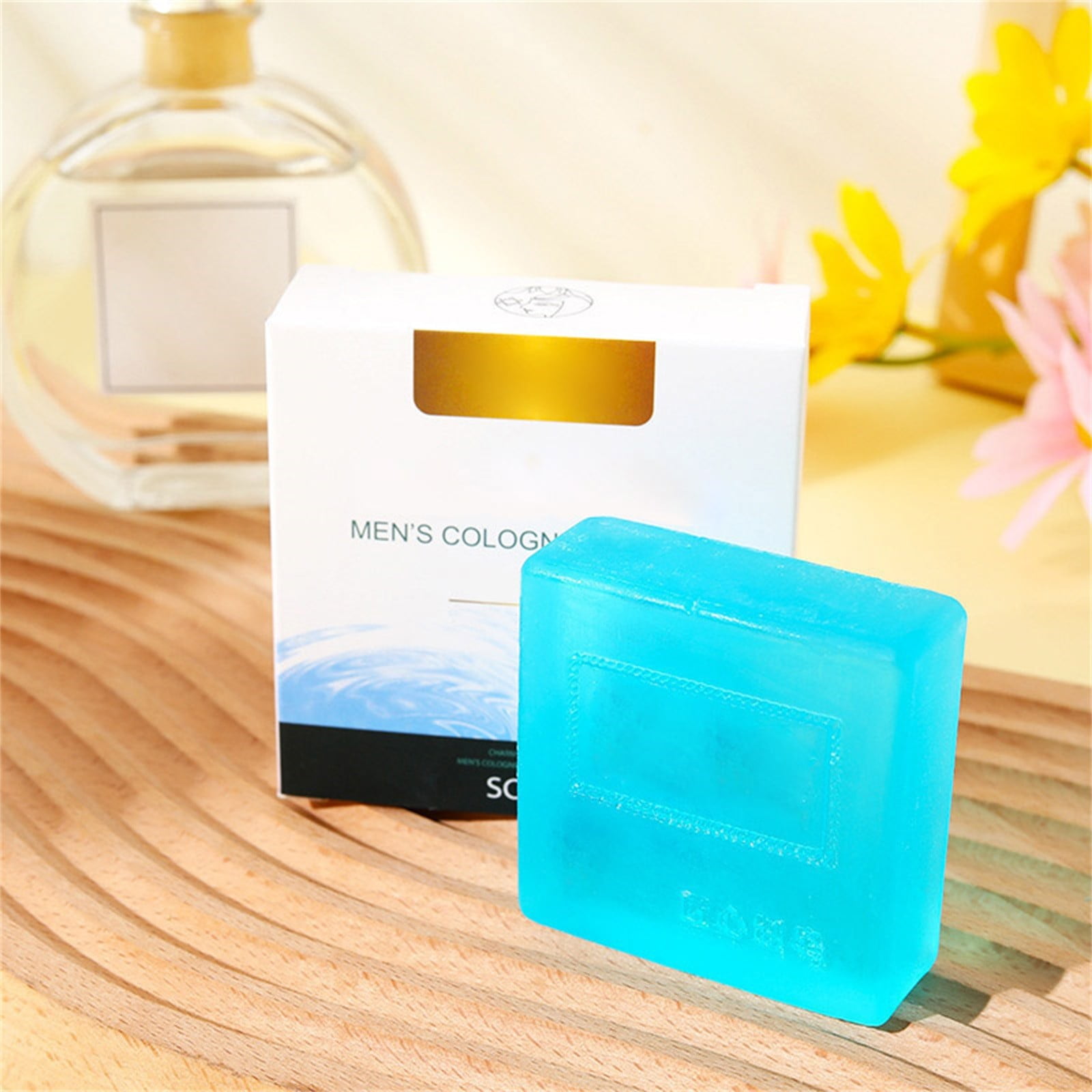 Perfume Mens Soap Men's Bar Perfume Men Oil Scented Soaps for Long