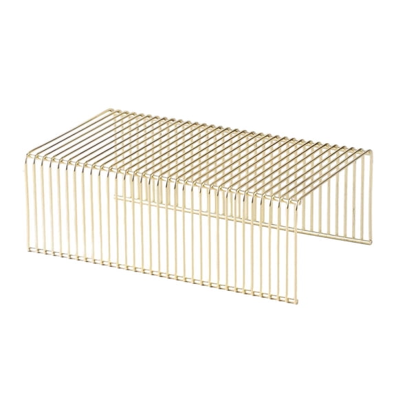 Perfume Organizer Rack Cosmetic Storage Shelf Trinket Perfume Jewelry Creative Wire Vanity Organizer Rack for Dresser Bedroom 8cm height