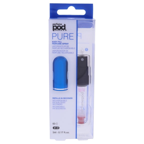 Travalo Perfume Pod Pure - Blue, 0.17 oz Refillable Spray (Empty)