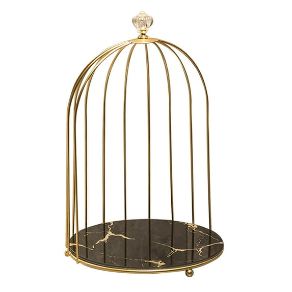 Perfume Rack Makeup Jewelry Display Stand Shelf Organizer Luxury Holder for Cake Display Desktop Wedding Centerpiece Serving , Black gold 1 Tier