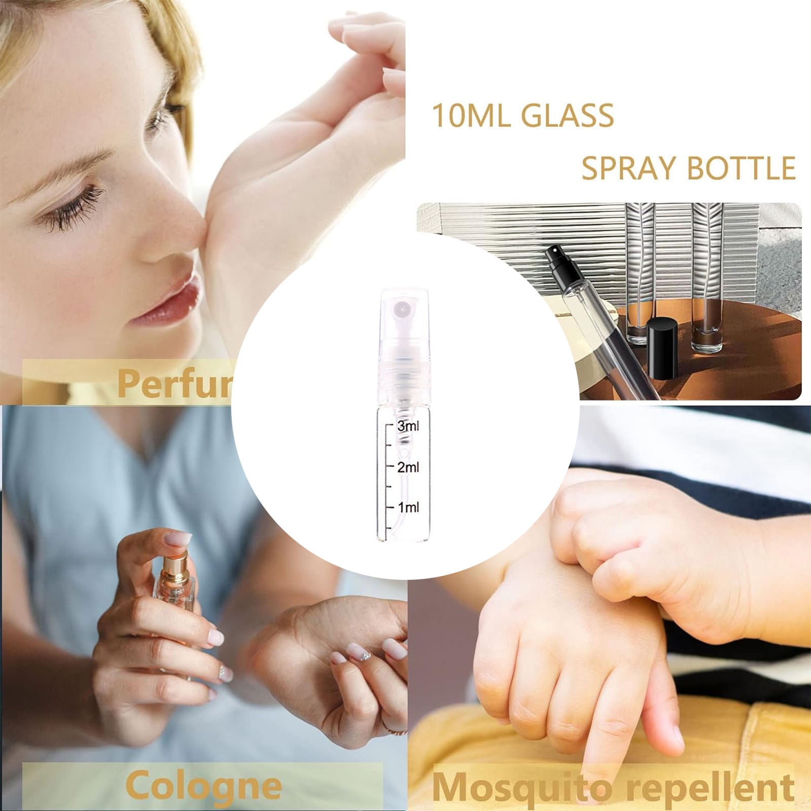 Perfume Separate Bottle Perfume Bottle Glass Spray Bottle Pack Multiple Capacities Multiple Uses