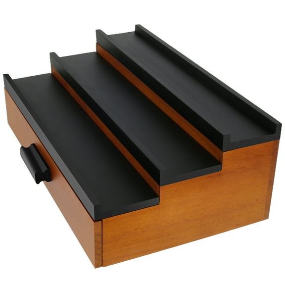 Perfume Storage Display Stand Versatile 3-Tiers Cologne Shelf with Drawer Elegant Perfume Organizer Steady Cologne Organizer for Home Bedroom