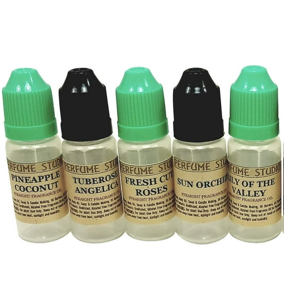 Perfume Studio 5-Piece 12 ml Fragrance Oil Set (Top 5 Fragrance Oils)