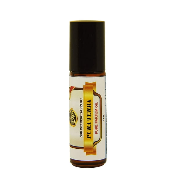 Perfume Studio Premium Fragrance Oil for Men; Pure Parfum 7ml Amber Glass with Black Cap Roll-on Bottle (Pura Terra)