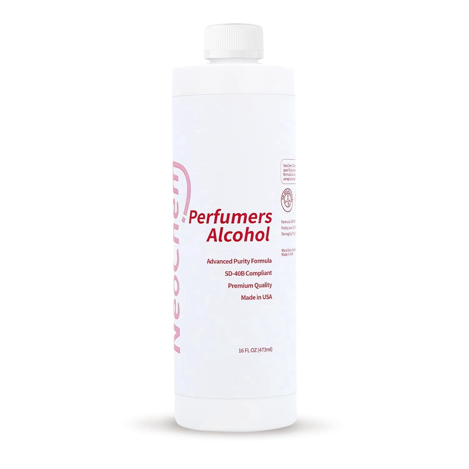 Perfumers Alcohol,Premium SD 40B Compliant Perfume Base, High Purity Denatured Ethanol for DIY, Professional & Luxury Fragrance Making(16oz)