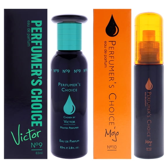 Perfumers Choice Kit by Milton Lloyd for Men - 2 Pc Kit 2.8oz Perfumers Choice - Victor EDP Spray, 1.7oz Perfumers Choice - Mojo EDP Spray