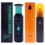 Perfumers Choice Kit by Milton Lloyd for Men - 2 Pc Kit 2.8oz Perfumers Choice - Victor EDP Spray, 1.7oz Perfumers Choice - Mojo EDP Spray
