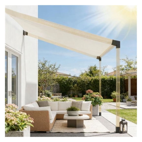 Pergola Bracket Kit - Black Vine Frame Connectors, 15 Sloped Steel Pergola Hardware, DIY Outdoor Patio Cover Support, 3.6x3.6in Lumber