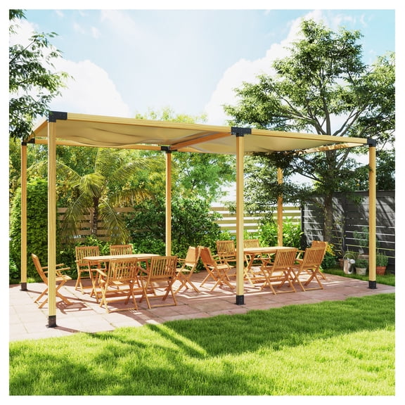 Pergola Kit 12PCS - 4x4 Pergola Brackets - 3/4 Way Corner Brackets for Lumber