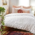 thumbnail image 1 of Peri Home Chenille Leopard 3 Piece King Comforter Set, White, Cotton, Chenille Tufted, Polyfill, Adult, Unisex, 1 of 9