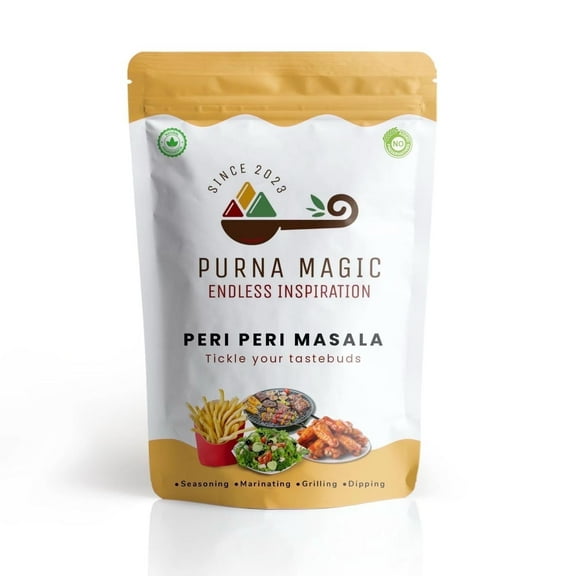 Peri Peri  - Seasoning / Masala Blend  Spicy, All-Natural I Dry Rub by PurnaMagic, 50g